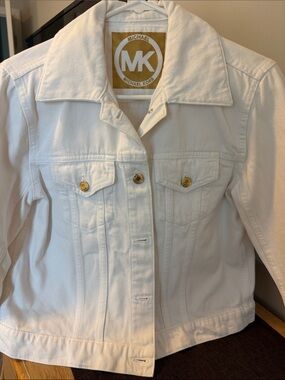 Michael Kors | Jackets & Coats | Michael Kors White Denim Utility
